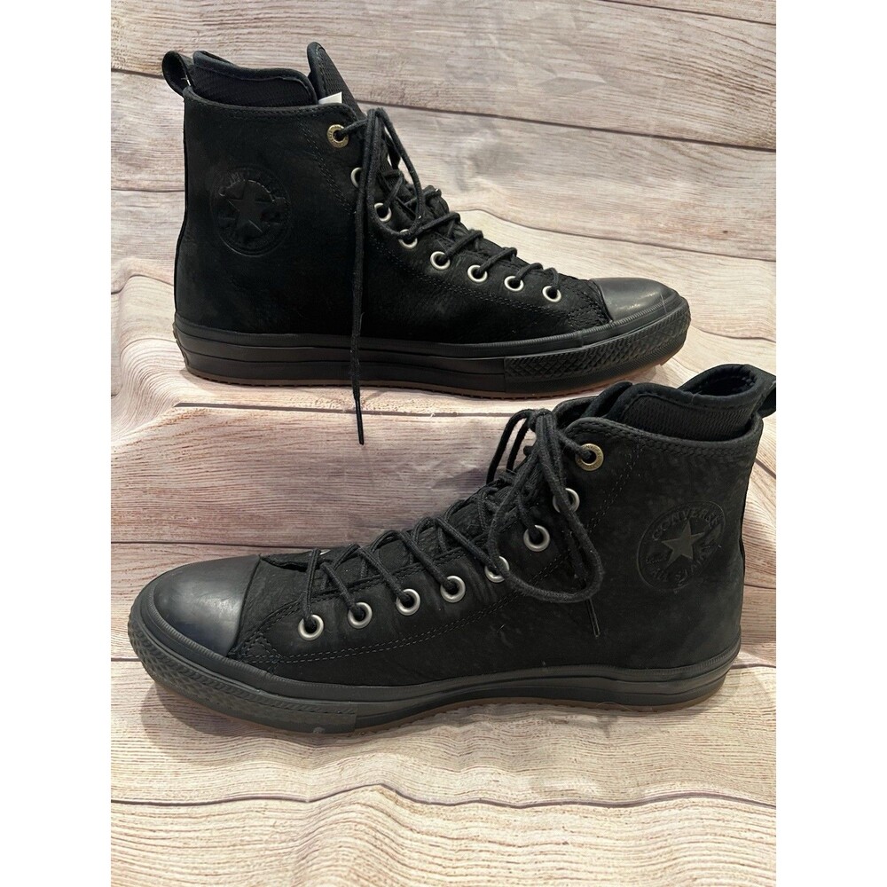 RARE🔥Converse Chuck Taylor All Star Waterproof Nubuck Sneaker Black Men's 9.5